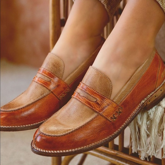 Bed Stu Shoes 235 Bed Stu Reina Leather Loafer In Tan Meadow Mason